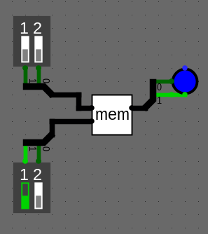 [picture of a single memory cell]